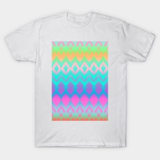 Rainbow Ikat Pattern T-Shirt